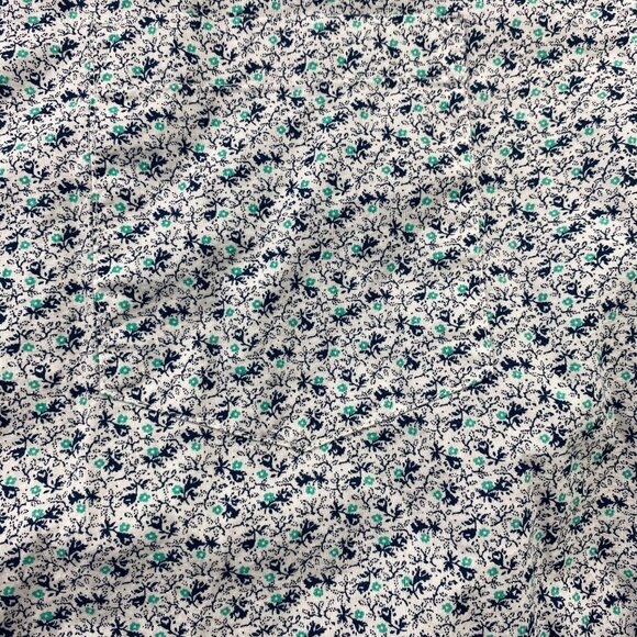 J. Crew Button Down Shirt Men Large L White Floral All Over Print Preppy Formal - Picture 3 of 9